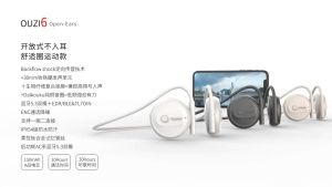 DISOUR บลูทูธ 5.3 ไร้สายแขวนคอหูฟังHIFIหูฟังOWS Bone conductionกีฬาอายุการใช้งานแบตเตอรี่ยาวนานชุดหูฟังพร้อมไมโครโฟน