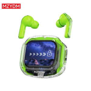 True Wireless Bluetooth 5.4 Earphones Q20 ANC Noise Reduction Earbuds Stereo Bass HD Mic Gamer Headset LED Touch Screen Control