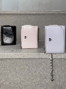 Fennec Pure Color Heart Logo Zipper Handbag Large Capacity Wallet for Men And Women Long Leather Wallet for Summer 2025