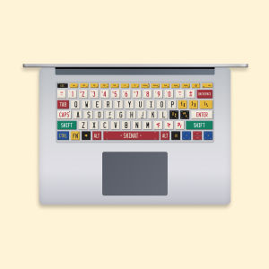 SkinAT Keyboard Film Microsoft Surface pro 12 Tablet Keyboard Color Film Sticker for Surface Laptop 8 Book 3 Protective Film