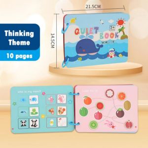 Quiet book Montessori educational toys for kid buku aktivitas anak