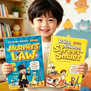 Hot Toys | 2 Pcs Nurturing and Life Wisdom Murphys Law Nurturing Children Street Smart Education Learning Children Reading Gifts Textbook