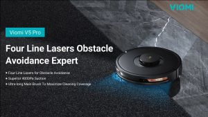 Viomi V3 Max Smart Four Line Laser Navigation Robot Vacuum Cleaner Viomi | 4000Pa Suction Power | Auto Boost Carpet Cleaning