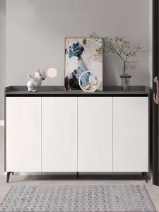 Waterproof Modern Minimalist Style Honeycomb Aluminum Shoe Cabinet Home Entrance Wall-Mounted Storage Closet Dustproof Design