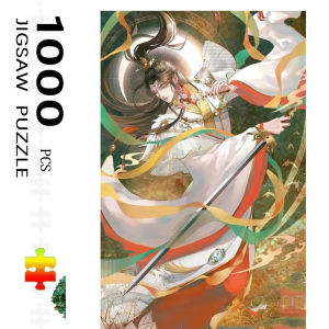 500/1000/1200/2000Pcs Jigsaw Puzzle Heaven Officials Blessing Anime Jigsaw Puzzle Educational Toy for Games Christmas Gift