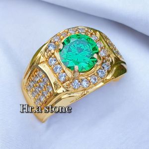 CINCIN BATU GREEN TOPAS BULAT MINIMALIS