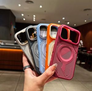 Frosted Cooling Magnetic Casing For Samsung S26 S25 S24 Ultra Phone Case Heat Dissipation Mesh Shockproof Full Bumper Cover