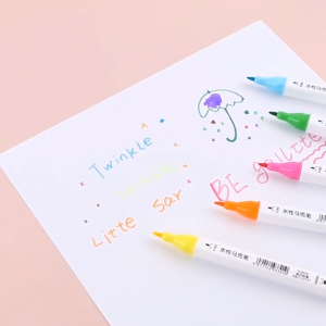 12/24/36/48PCS Double Children Head Marker Set Washable Quick-Dry Ink Colored Pen Non-toxic Painting Pen