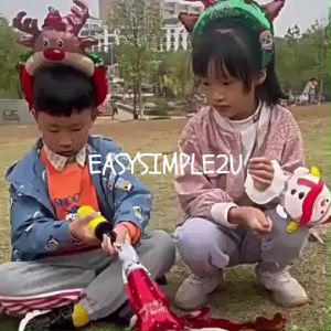 (1Piece) Small Hairband Hand Wrist Held Merry Christmas Xmas Santa Snowman Chinese New Year Lion Head Cai Shen Balloon