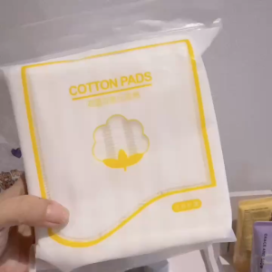 Bông Tẩy Trang Cotton Pads Mèo Vàng Nội Địa Trung 222 Miếng Mềm Mại 3 Lớp Bông Dai Không Xơ Mủn