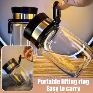 Large capacity high borosilicate glass cup