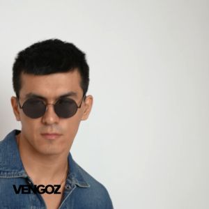 VENGOZ Jacket Jeans Pria Slim Fit Premium - Blue Washed