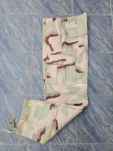 กางเกงทหารขายาวผ้าหนา กางเกงลายทะเลทราย