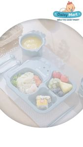 Bộ dụng cụ khay ăn dặm lúa mạch 6 món