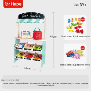 Hape | Luxury Wooden Cash Register Toy for Children Pretend Play Early Education Gift
