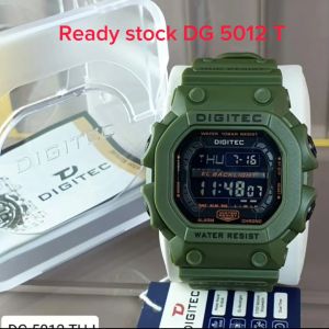 Jam tangan Pria Digitec 5012 water resist tali karet digital original