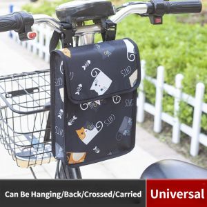Electric Bike Hanging Bag Bicycle Handlebar Front Bag Large Capacity 3D Storage Bag for Motorcycle Motorbike Hanging Bags Electric Scooter Front Bags