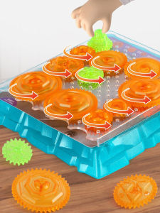 Educational Tabletop Game for Children Intelligence Development Logic Thinking Concentration Training Toy Gear Rotation Puzzle