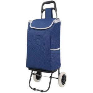 Portable Folding Hand-Pulled Shopping Cart Small Pushcart Stair Climbing Market Buying Vegetable Cart Elderly Home Use Cart