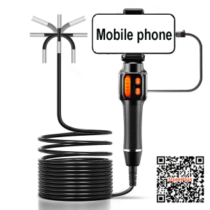 Type-C 360° Two-Way Rotary Articulating Endoscope Camera HD 1080P Car Inspection Industrial Endoscope With LED For IOS Android