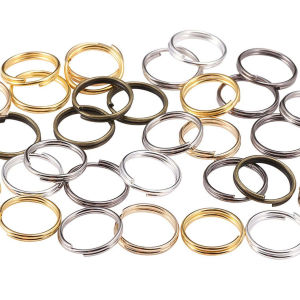 50-200PCS 4-20mm Open Jump Rings Double Loops Gold Color Split Rings Connectors For Jewelry Making Supplies DIY Accessory