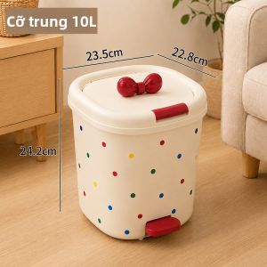 MEIZHUFU | Thùng Rác Mẫu Đẹp Kiểu Kem