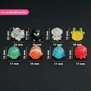 อุปกรณ์ตกแต่งเครื่องประดับ DIY 3 มิติ ปลาฉลาม ปลาดุก เสือดาว ปinguin มงกุฎ ยูนิคอร์น เครื่องประดับแฟชั่น