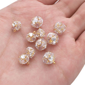 14K ชุบทองทองเหลือง พร้อมจีที่ ทรงเสน่ห์พลอย เทียมเพทาย สำหรับ ต่างหู สร้อยข้อมือ คอเครื่องประดับ และทำมือ คุณค่า 1,390 บาท