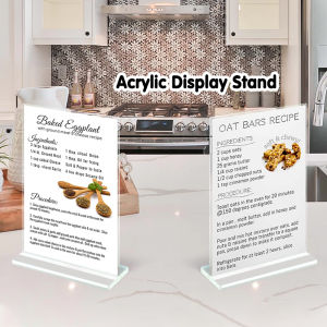 A4/A5/A6/5*7 Acrylic Double Sided Menu Holder Display Stand T-type Menu Ad Frame