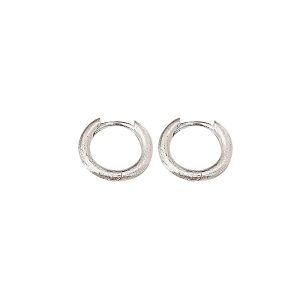 Srrmhyn Fashionable Minimalist Matte Circle Earrings for Women Elegant Cold Style Studs Synthethic Paper Material Subject Pattern