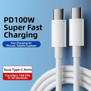 JIYU | Dual Type-C PD Fast Charging Cable