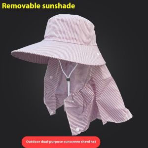 HUIESON หมวกป้องกันแสงแดดแสงแดดดีไซน์ปีกกว้างคอผ้าม่าน