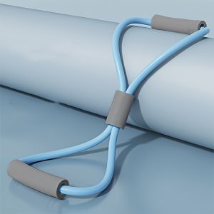 1Pcs Home Gym Elastic Band Portable Fitness Equipment 8 Shape Tension Rope Yoga Resistance Band Shoulder Opening Chest Expander