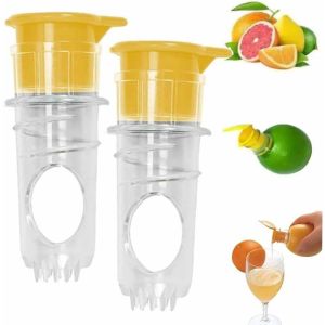 Portable Lemon Juicer Lightweight Juicing Tool Washable Manual Juicer Includes Strainer Accessory Suitable for Lemons and Oran