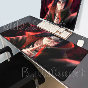 Bandai | HD Printing Uchiha Itachi Naruto Anime Mouse Pad Computer XXL Office Desk Mat Keyboard Gaming Non-slip Base 400x900mm Mousepad