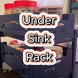 Mojomore Storage Rack Spice Rack Under Sink Rack Kitchen Organizer Rak Dapur Rak Bawah