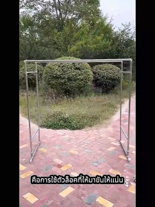 ราวตากผ้าสแตนเลส 304 สองชั้น รับน้ำหนักได้ 150KG ราวแขวนเสื้อผ้า ราวตากผ้าพร้อมชั้นวางของ ราวตากผ้าแข็งแรง ราวตากผ้าเหล็ก ราวตากผ้าพับได้ Clothes Drying Rack แข็งแรง ทนทาน ไม่เป็นสนิม