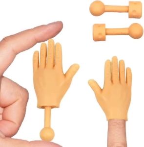 Cat Fun Toy Small Gloves Cat Finger Sleeve Mini Hand Model Silicone Small Gloves Cat Massage Tools Pet Cat Toy Holiday Gift