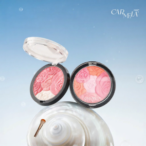 CARMELA | Sculptural Petal Design Blusher & Highlighter Dual-Use Palette