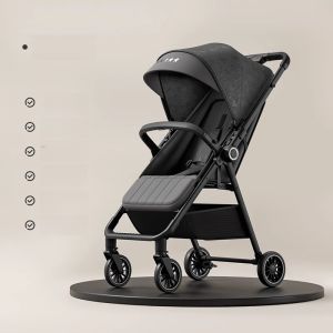 Coolmi Portable Infant Stroller Foldable Lightweight Umbrella Baby Pushchair Aircraft Check-in Child Walking Assistant Lie-sit Option