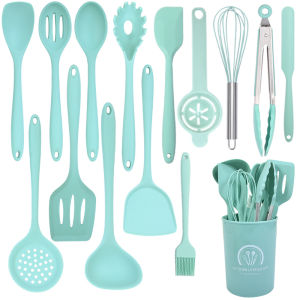 New Heat Resistant Silicone Kitchen Utensil Set