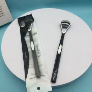 Silicone Tongue Scraper With Ergonomic Handle Double-sided Fresher Breath Tongue Cleaning Brush Oral Hygiene Tool Wholesale C758