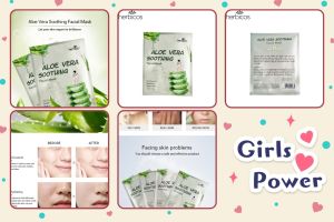 Topeng Muka Menenangkan Aloe Vera25ml / Aloe Vera Soothing Facial Mask 25ML