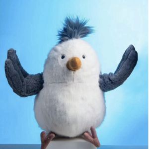 25CM Lovely Cartoon Anime Seagull Bird Animal Stuffed Plush Toys Kawaii Seagull Handmade Dolls Cute Holiday Gifts for Children