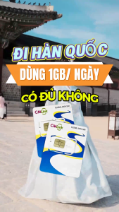 SIM Du Lịch Hàn Quốc 4G/5G – Dùng 1–3GB/ngày Sóng Mạnh Cực Nhanh | FREESHIP - CHƯA KÍCH HOẠT