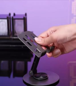 360° Adjustable Metal Phone and Tablet Stand with Cooling Design - Perfect Accessory for Smartphones