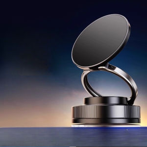 OATSBASF Foldable Car Vacuum Adsorption Magsafe Phone Holder 360° Rotate Nano Suction Phone Stand
