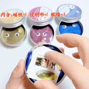 Magnetic Putty Slime Lilin Tidak Lengket Mainan Tangan Anak Magnet Plastisin Lilin Mainan Stress Relieve Toys