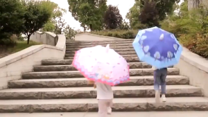 Childrens Umbrella Long Handle Automatic Sun Umbrella Cartoon Waterproof Kids Cartoon Umbrella