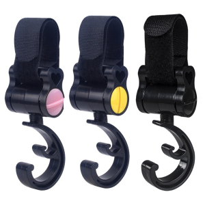 MaxPlus Set Stroller Hanging Bag Baby Stroller Hook 360 Degree Rotating Hook